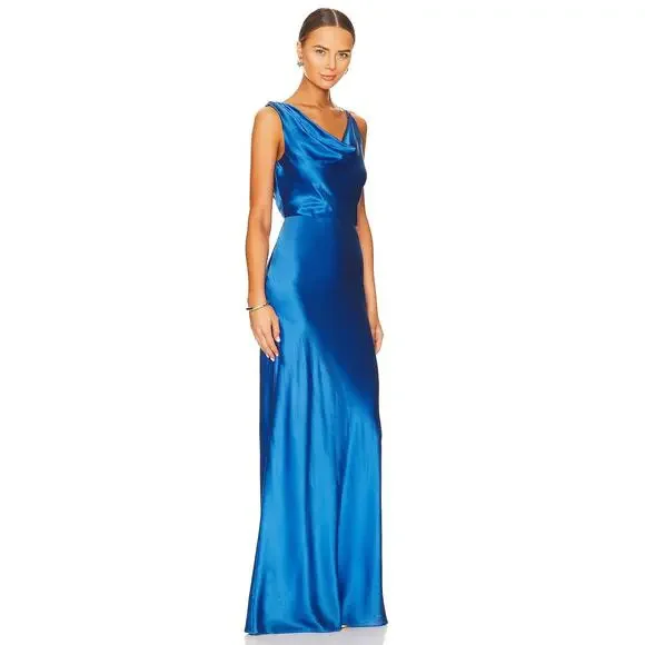 Veronica Beard Sanderson Dress Silk Blend Cowl Formal Gala Prom Party Size 14